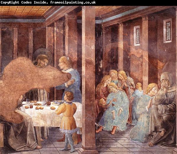 GOZZOLI, Benozzo Scenes from the Life of St Francis (Scene 8, south wall) dh